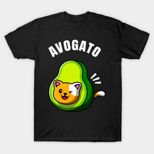 Avogato Funny Cat Avocado Kitten Pet T-Shirt